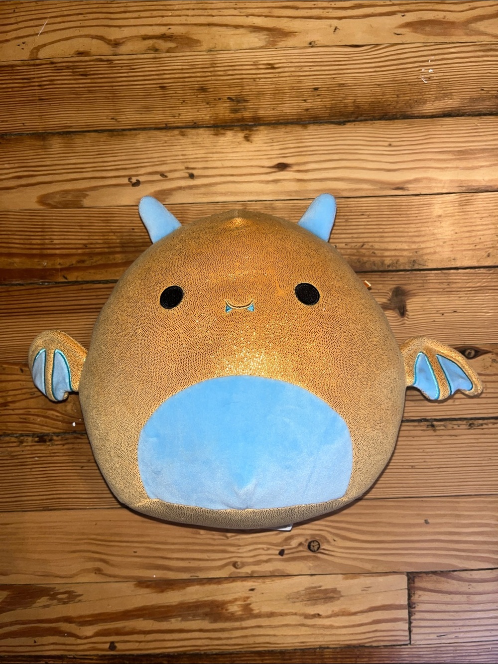 Adopt Me Squishmallow Gold and Blue Dragon Plush